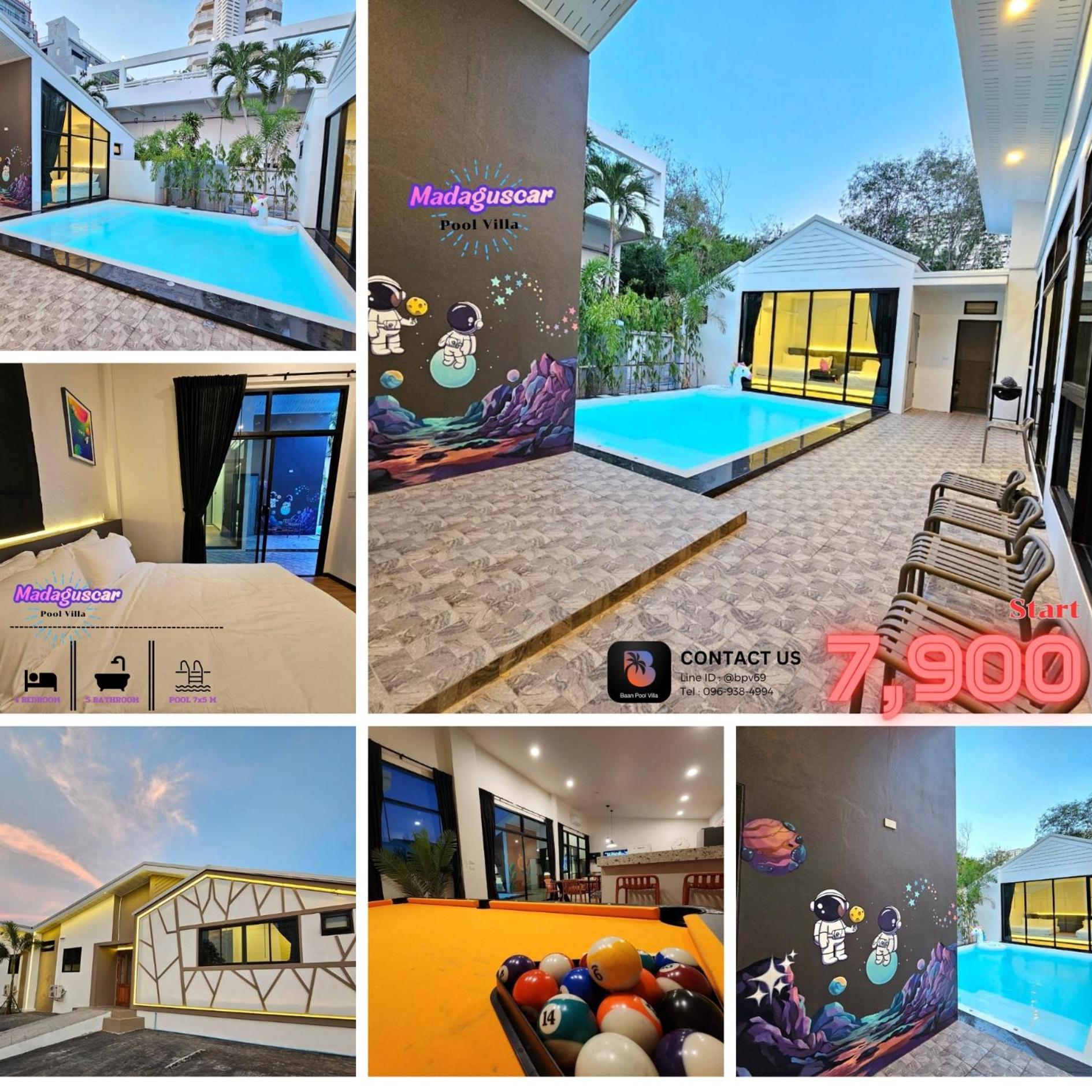 Madaguscar Private Pool Villa-Pattaya Jomtien Beach Buitenkant foto
